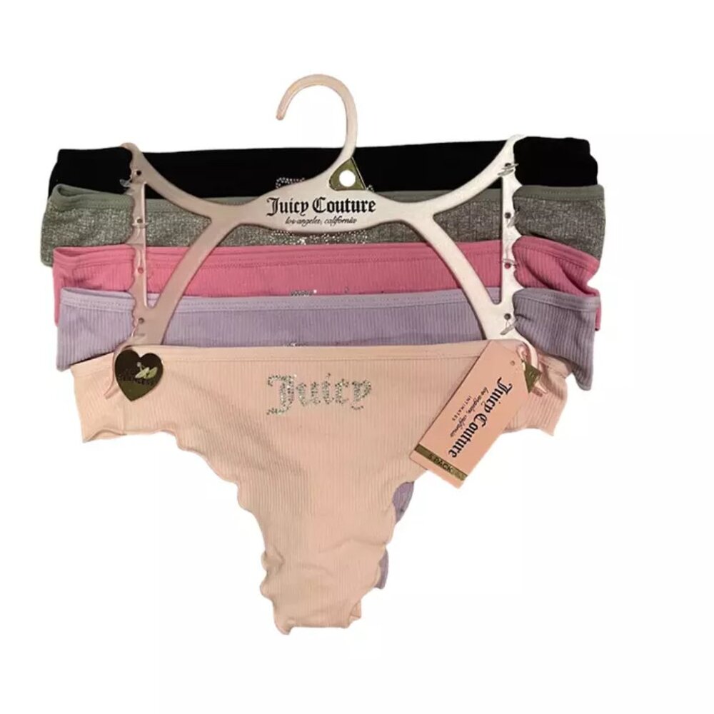 Juicy Couture 5-Pack Panties Thongs Underwear